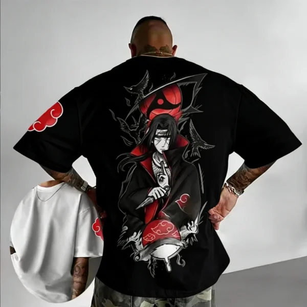Camiseta Itachi Uchiha  para hombre, camiseta con estampado de Anime a la moda, camiseta estampada de algodón de verano de alta calidad