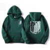 Sudadera con Capucha de Anime Japonés Attack on Titan para Hombre, Primavera Otoño,  Informal, Sudadera con Capucha