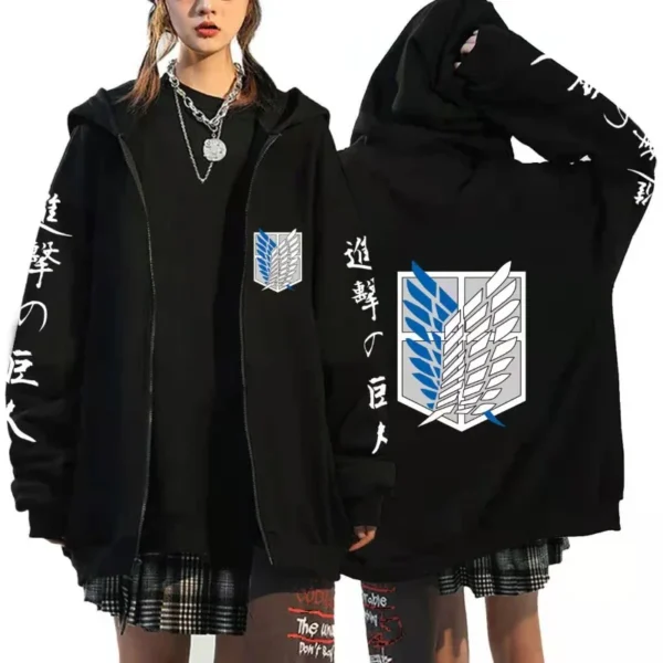 kf-S10888fdbfbd540c7a06e1442312ce9ceU Sudadera con capucha de Anime Attack on Titan con cremallera, abrigo, ropa Unisex, Sudadera con capucha de otoño, Sudadera con capucha de moda,
