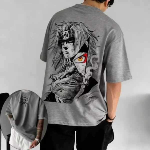 kf-S1e941d9843e1425bbd61ffe7bec5ce2fM Camiseta, Diseño Jiraiya, Estilo Anime, Unisex, Manga Corta, Retro, Harajuku, Unisex