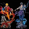 kf-S236a160da6454b40b9af1321d0a8a7b6f Figura de Anime de 23 cm, Modelo de Acción de Uzumaki Naruto y Uchiha Sasuke, Estatua de PVC, Adorno de Escritorio, Juguetes Coleccionables, Regalo