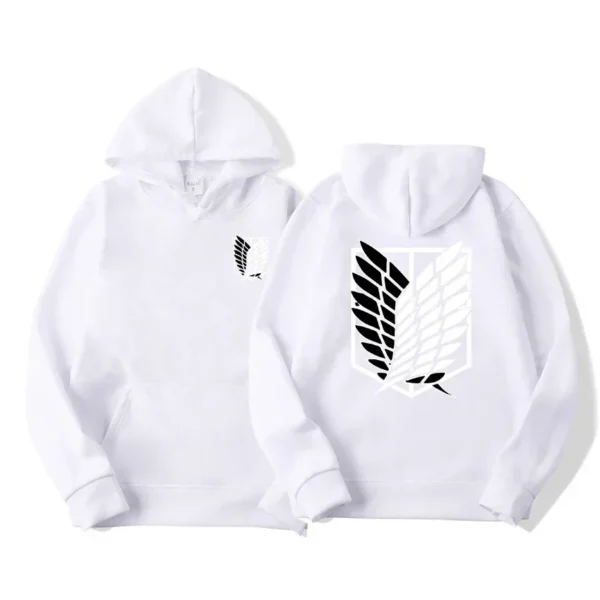Sudadera con Capucha de Anime Japonés Attack on Titan para Hombre, Primavera Otoño,  Informal, Sudadera con Capucha