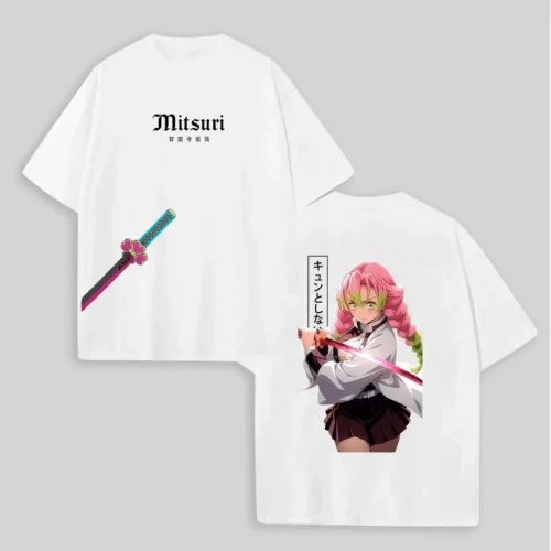 kf-S41d0cc5c6ee64464ba83bb720d647f1dU Camiseta con estampado de Anime Demon Slayer, Mitsuri, novedad de 2026