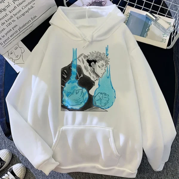 Sudadera Jujutsu Kaisen para mujer, tops de moda, anime japonés, casual, estético.