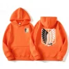 Sudadera con Capucha de Anime Japonés Attack on Titan para Hombre, Primavera Otoño,  Informal, Sudadera con Capucha