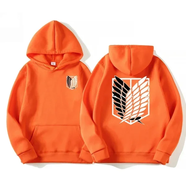 Sudadera con Capucha de Anime Japonés Attack on Titan para Hombre, Primavera Otoño,  Informal, Sudadera con Capucha
