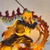 kf-S5a0093fd7c2645f5aea5188495951078y Demon Slayer Anime Rengoku Kyoujurou lámpara Led bombilla modelo de figuras de acción figura y Base y lámpara DIY juguetes de decoración