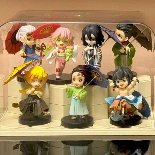 kf-S63c85bf1f7d440deb7e81f3d0f067e9cD Figura de Anime Demon Slayer, Kimetsu no Yaiba de 15 cm, Juguete de Regalo