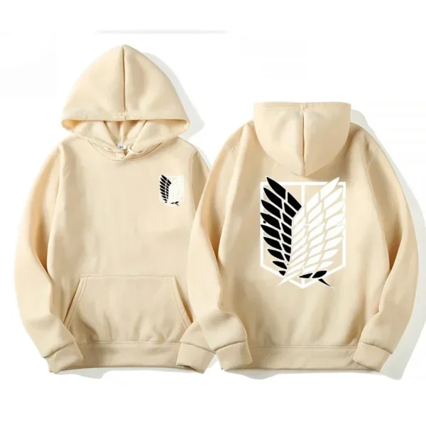 Sudadera con Capucha de Anime Japonés Attack on Titan para Hombre, Primavera Otoño,  Informal, Sudadera con Capucha