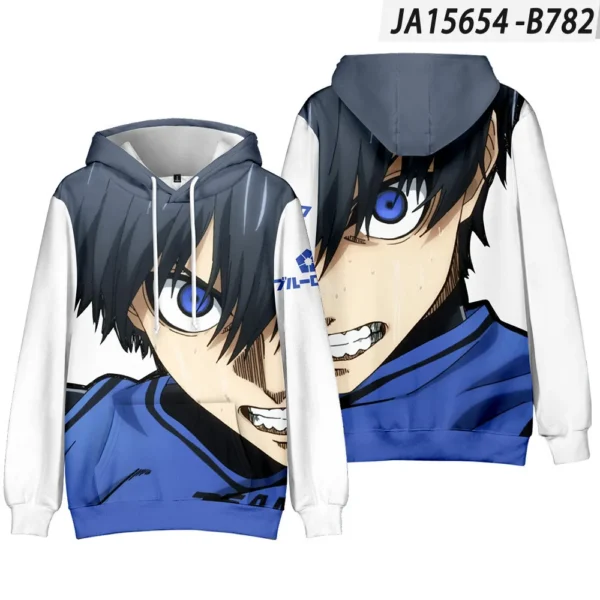 Nueva Sudadera con Capucha de Anime BLUE LOCK , Sudadera Informal de Moda para Todas las Temporadas con Diseño de Blue Lock
