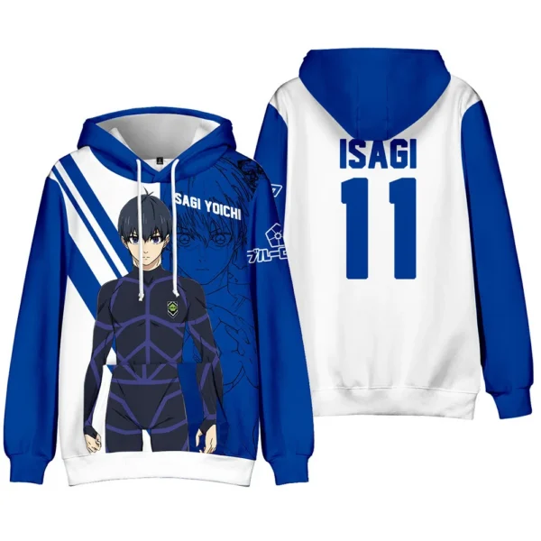 Nueva Sudadera con Capucha de Anime BLUE LOCK , Sudadera Informal de Moda para Todas las Temporadas con Diseño de Blue Lock
