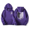 Sudadera con Capucha de Anime Japonés Attack on Titan para Hombre, Primavera Otoño,  Informal, Sudadera con Capucha