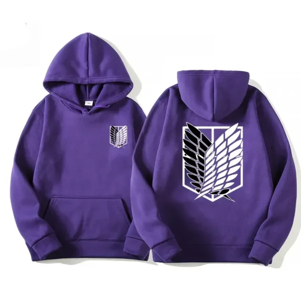 Sudadera con Capucha de Anime Japonés Attack on Titan para Hombre, Primavera Otoño,  Informal, Sudadera con Capucha