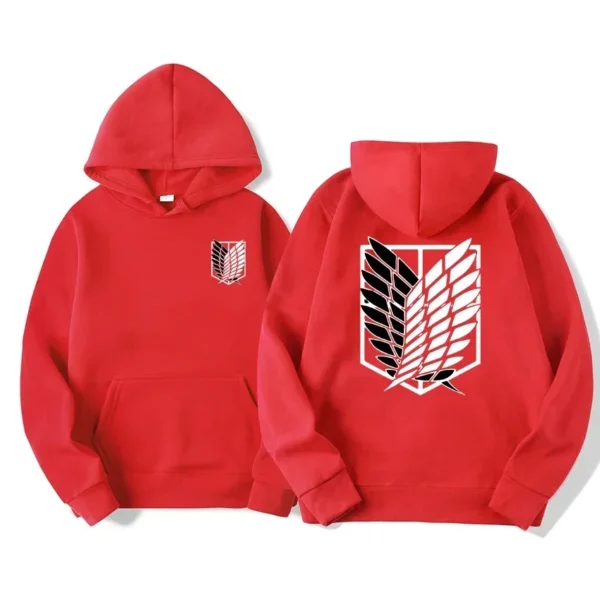 Sudadera con Capucha de Anime Japonés Attack on Titan para Hombre, Primavera Otoño,  Informal, Sudadera con Capucha