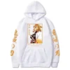 Sudadera con Capucha de Anime Demon Slayer, Kyojuro Rengoku, Estampado Gráfico, Estilo Harajuku, Novedades, Productos Nuevos