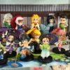kf-Sb875ac9661db4c27b25ae0a29beed405N Figura de Anime Demon Slayer, Kimetsu no Yaiba de 15 cm, Juguete de Regalo
