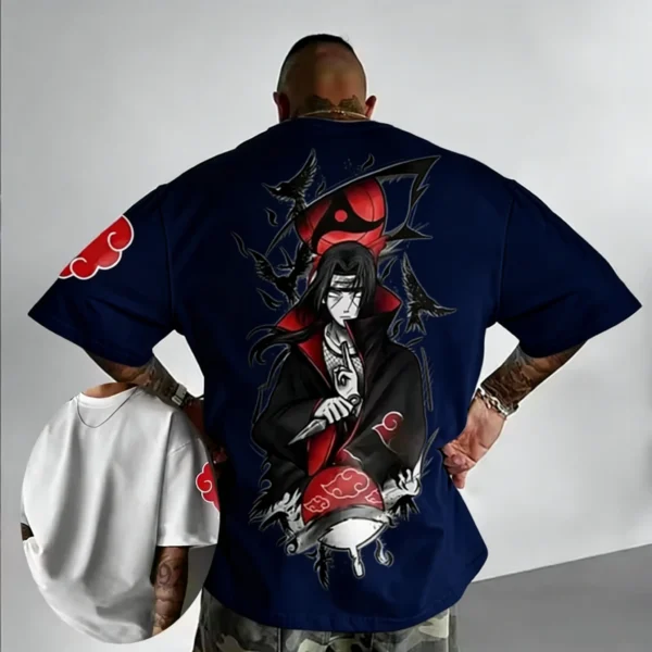 Camiseta Itachi Uchiha  para hombre, camiseta con estampado de Anime a la moda, camiseta estampada de algodón de verano de alta calidad