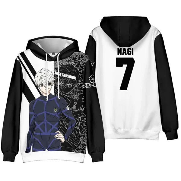 Nueva Sudadera con Capucha de Anime BLUE LOCK , Sudadera Informal de Moda para Todas las Temporadas con Diseño de Blue Lock