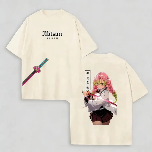 kf-Sdc84ab7f731741b294bc452a03eef92fF Camiseta con estampado de Anime Demon Slayer, Mitsuri, novedad de 2026