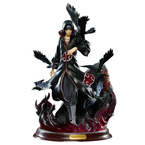 kf-Sde316889e66240f5a445aefacffabe1dA Estatua Popular de Uchiha Itachi, modelo de Anime, adorno de decoración del hogar, regalo, 28cm