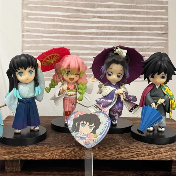 kf-Sec06aea43d204a2bace415babab86da3a Figura de Anime Demon Slayer, Kimetsu no Yaiba de 15 cm, Juguete de Regalo