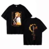 Camiseta de Algodón Puro Demon Slayer Kyojuro Rengoku 2026, Nueva Camiseta con Estampado de Anime, Holgada, Informal, para Padres e Hijos, de Manga Corta
