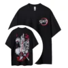 Camiseta de Anime Demon Slayer: Kimetsu No Yaiba 2026, Unisex, Cuello Redondo, Algodón, para Hombre y Mujer, Moda Verano, Estilo Urbano
