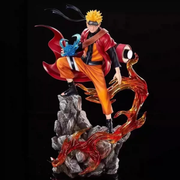 kf-Sf6b8400e190643e1ba37dfece20c9aaey Figura de Anime de 23 cm, Modelo de Acción de Uzumaki Naruto y Uchiha Sasuke, Estatua de PVC, Adorno de Escritorio, Juguetes Coleccionables, Regalo