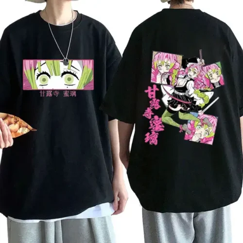 kf-Sf87b29eec5a34878bedc115fb0cc1fccH Camiseta de algodón estilo retro americano para adultos y niños, estilo Demon Slayer, estilo dulce y moderno, estilo Harajuku Y2K de Mitsuri Kanroji.