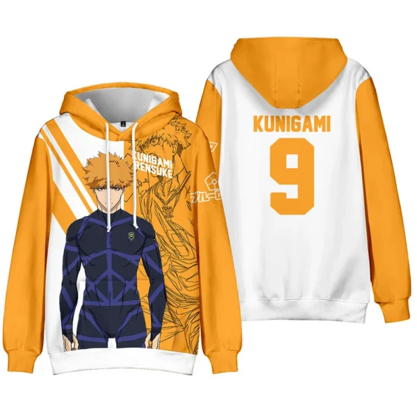 Nueva Sudadera con Capucha de Anime BLUE LOCK , Sudadera Informal de Moda para Todas las Temporadas con Diseño de Blue Lock