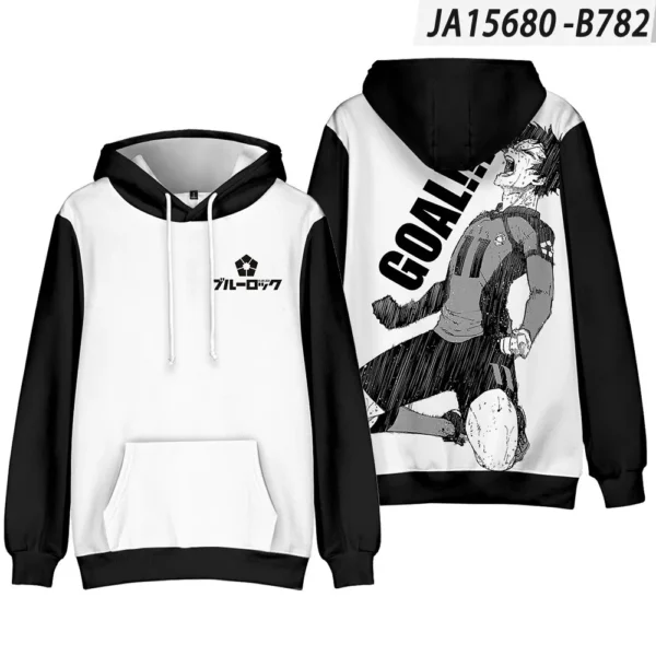 Nueva Sudadera con Capucha de Anime BLUE LOCK , Sudadera Informal de Moda para Todas las Temporadas con Diseño de Blue Lock